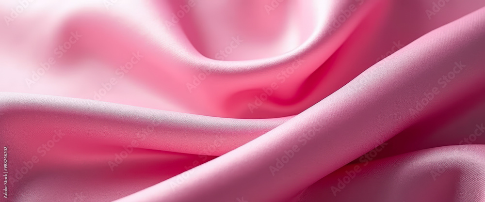 Obraz premium Abstract Pink Silk Fabric Background