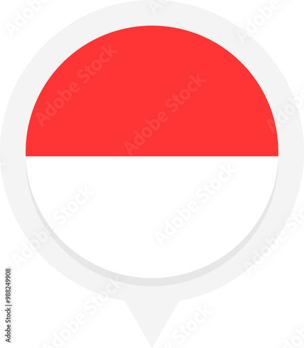 Free Download Round Flag maps Indonesia - GFXLoad