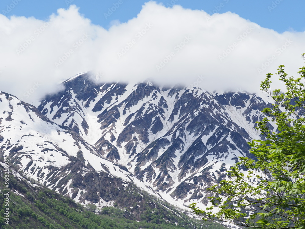 Obraz premium Scenery of Japan - Hakuba Mountains, Nagano