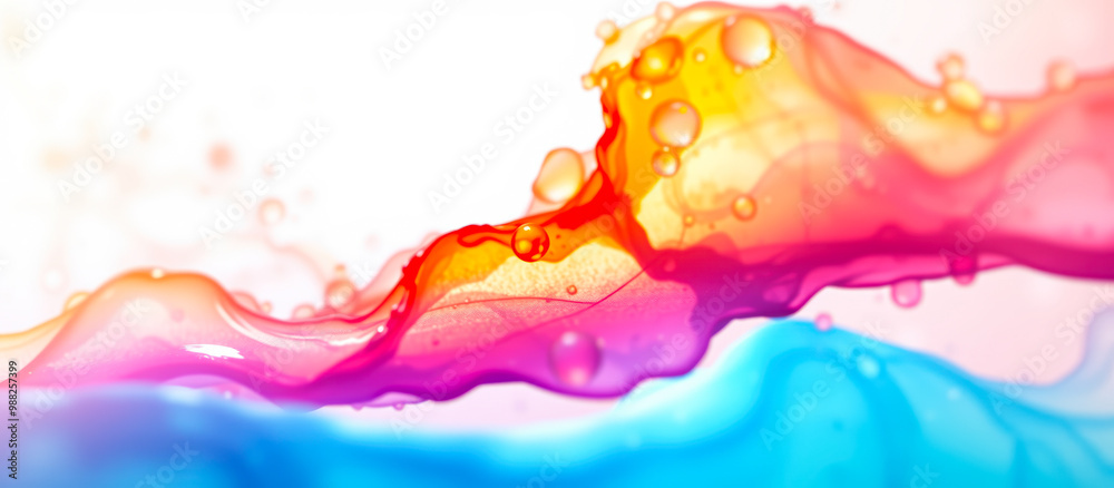 Abstract Colorful Liquid Swirls Abstract Colorful Liquid Swirls