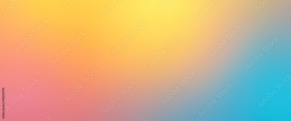 Abstract Gradient Background - Yellow, Orange, Pink, Blue