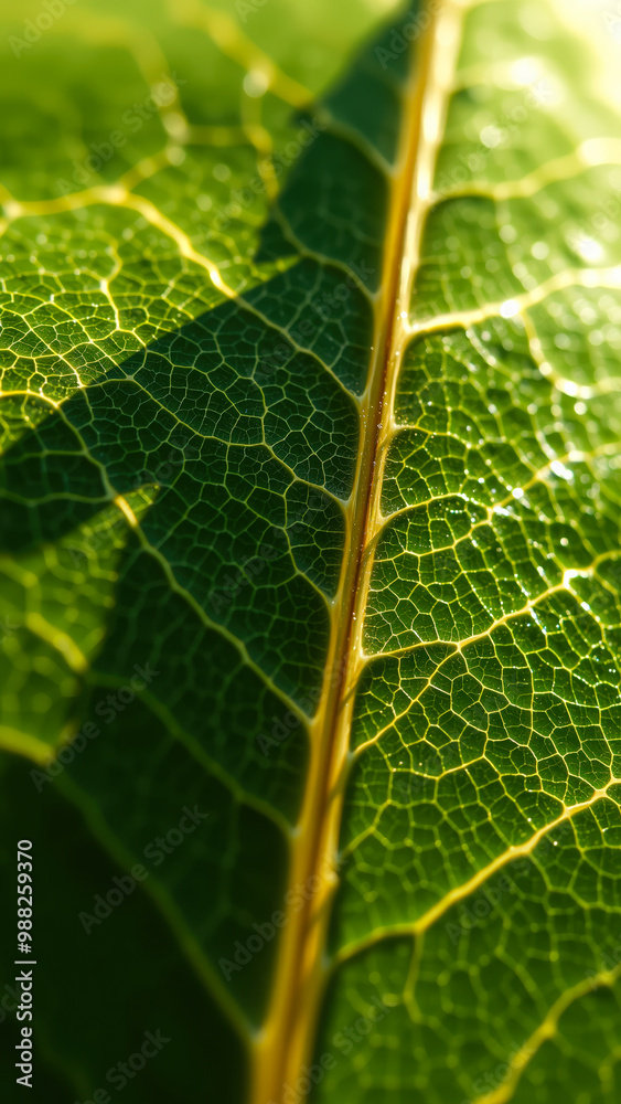 Macro Photography of a Leaf Vein Macro Photography of a Leaf Vein