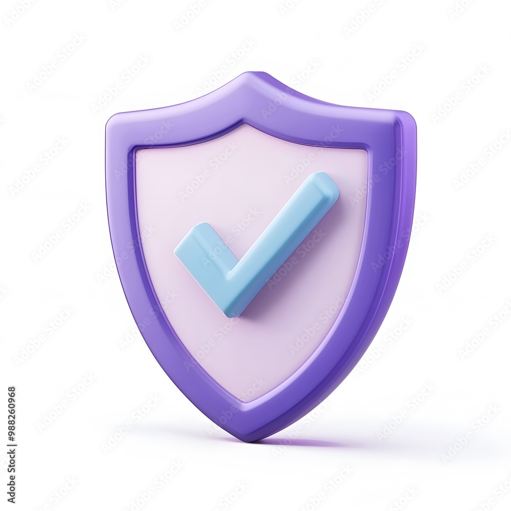 3D shield protection icon with check for online payment on white background concept, user account for 3d security with payment protection on isolated vector render background 3D shield protection icon with check for online payment on white background concept, user account for 3d security with payment protection on isolated vector render background