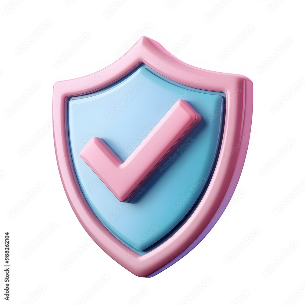 3D shield protection icon with check for online payment on white background concept, user account for 3d security with payment protection on isolated vector render background 3D shield protection icon with check for online payment on white background concept, user account for 3d security with payment protection on isolated vector render background