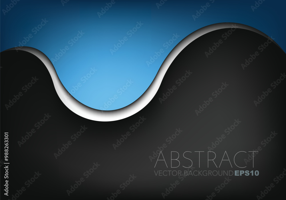 Fototapeta premium graphic vector curve line overlap background for text and message design