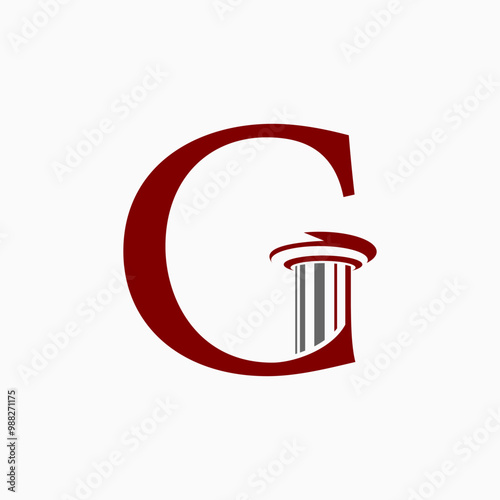 Letter G  Law Logo