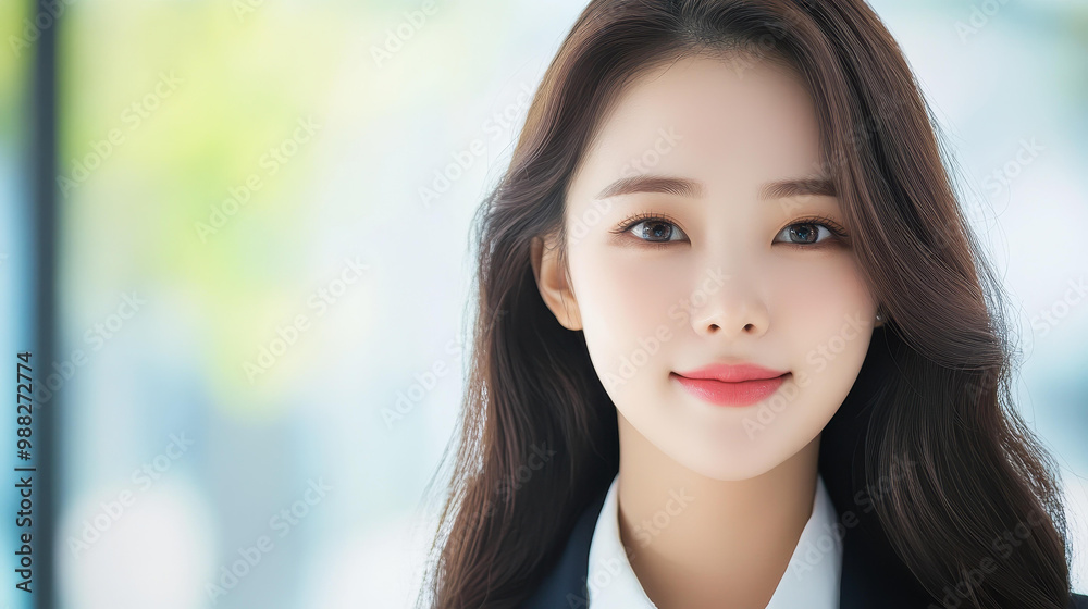 A stylish office worker strides confidently through a modern building, exuding professionalism and warmth. A stylish office worker strides confidently through a modern building, exuding professionalism and warmth.