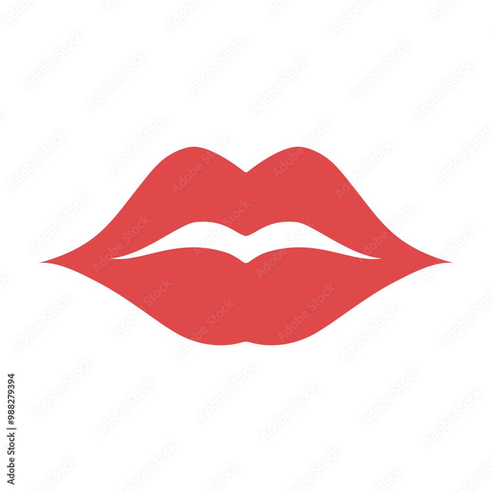 Lips icon isolated vector illustration. Lips icon isolated vector illustration.
