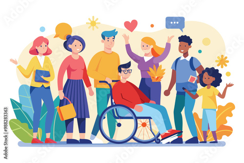 Community members come together to celebrate Disability Awareness Day, sharing joy and promoting inclusion among people of different abilities.