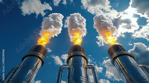 Detailed Photo of Greenhouse Gas Emission Monitoring Research by Scientists Using Advanced Equipment
