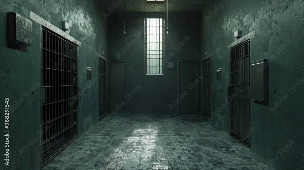 Holding Cell: This small, secure room is furnished minimally and built with safety features like solid doors and bars to safely detain individuals temporarily.
Holding Cell: This small, secure room is furnished minimally and built with safety features like solid doors and bars to safely detain individuals temporarily.