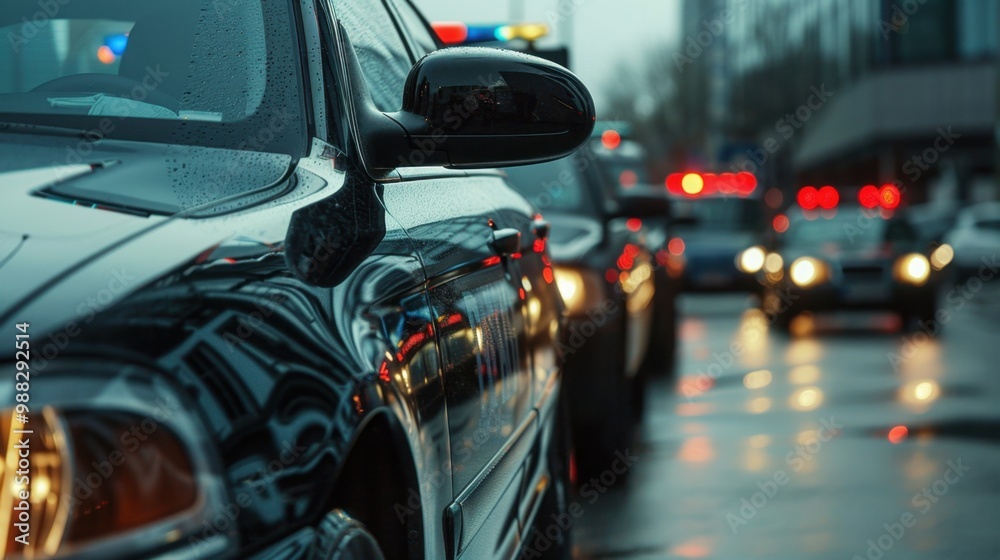 Patrol Vehicles: Police cars featuring radios, sirens, lights, and GPS systems, used for monitoring neighborhoods and rapidly responding to urgent situations.
