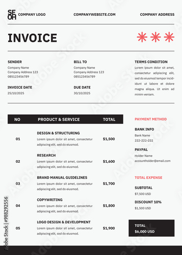 Freelancer Invoice Template V4