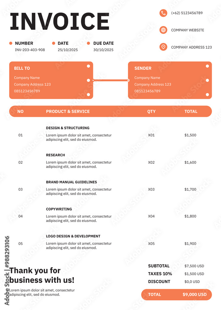 Freelancer Invoice Template V14 Freelancer Invoice Template V14