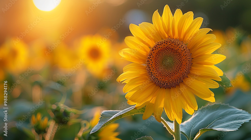 Fototapeta premium Sunflower flower close up