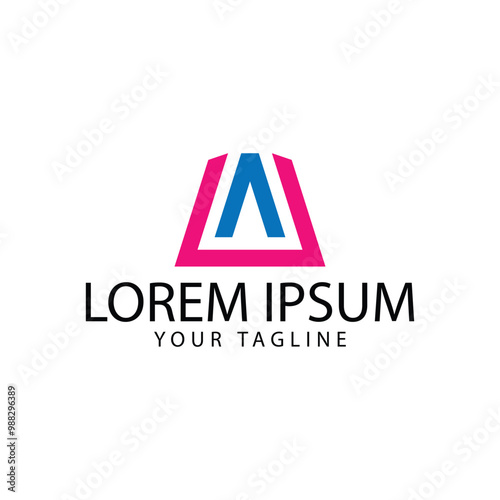 vector design elements for your company logo, ua monogram logo. modern logo design, business corporate template. ua icon.