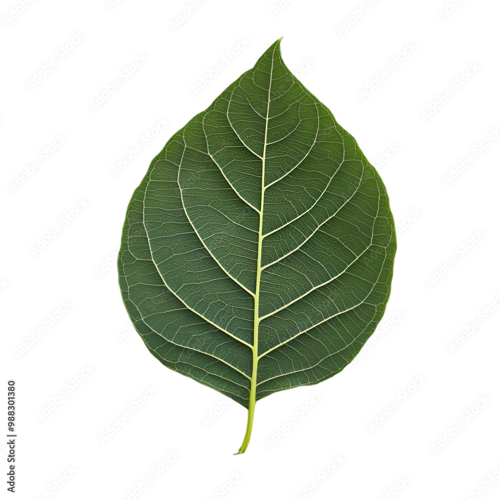 Green single leaf on white and transparent background. PNG cutout. Green single leaf on white and transparent background. PNG cutout.