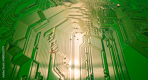 Technology hardware background. High tech electronic circuit board background. Electronic circuit board, technology chips to the motherboard. Electronic technology digital chip. Tech background. photo