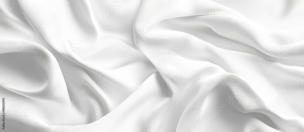 Naklejka premium Detailed White Shirt Fabric Texture Pattern Background