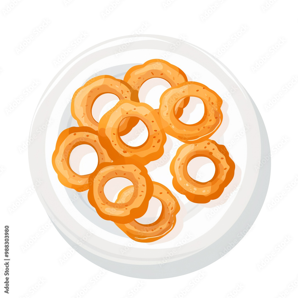 Fototapeta premium Crispy Fried Onion Rings