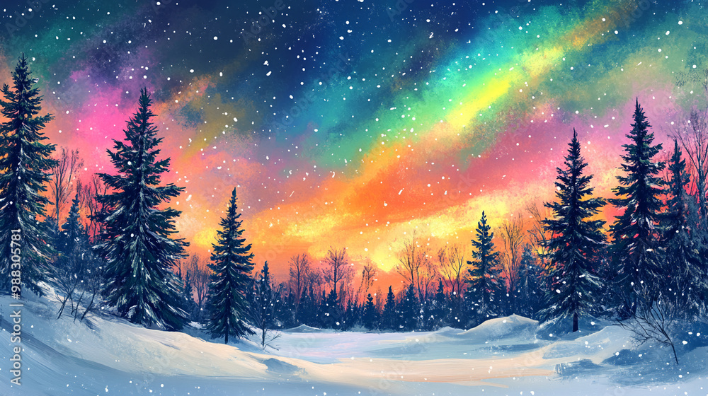 beautiful aurora borealis northern lights with mountain and snow background beautiful aurora borealis northern lights with mountain and snow background