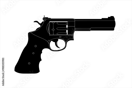 silhouette of a High-Impact Revolver