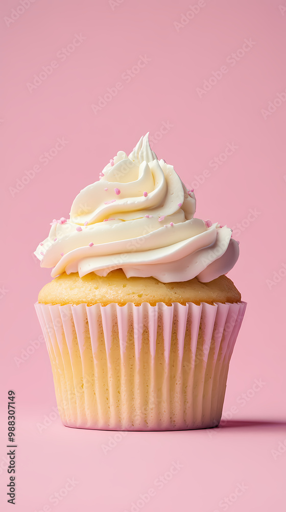 Cupcake with creamy frosting Cupcake with creamy frosting