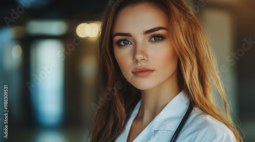 Beaultiful female doctor 