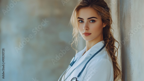 Beaultiful female doctor
 photo