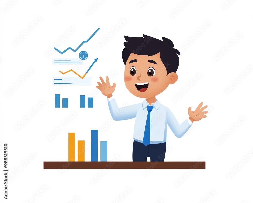 A professional meeting room with a bank representative explaining loan options using a presentation A professional meeting room with a bank representative explaining loan options using a presentation