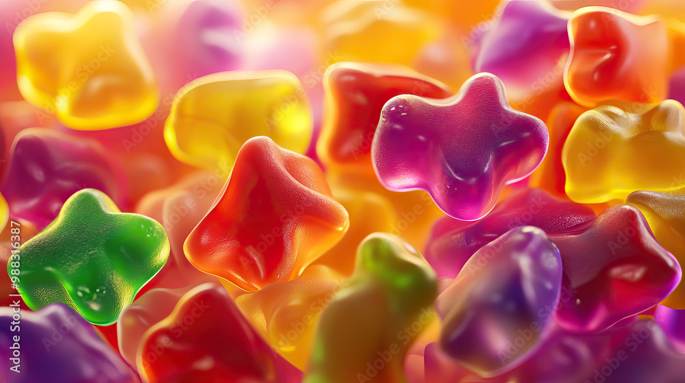 Colorful Keto Healthy Fruit Gummies, Delicious Low-Carb Snack for a Balanced Diet Colorful Keto Healthy Fruit Gummies, Delicious Low-Carb Snack for a Balanced Diet