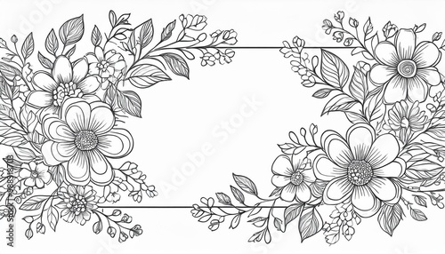 Wallpaper Mural Invitation card floral design template Torontodigital.ca