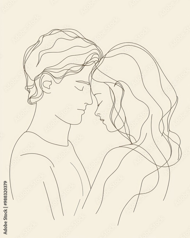 Line art illustration of a relationship quote emphasizing the enduring bond despite conflicts Line art illustration of a relationship quote emphasizing the enduring bond despite conflicts