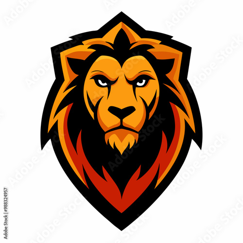 Lion Mascot Logo Vector Illustration | SVG Files & Cricut Cut Files | Lion Logo Icon & Clipart for T-Shirt Graphics"