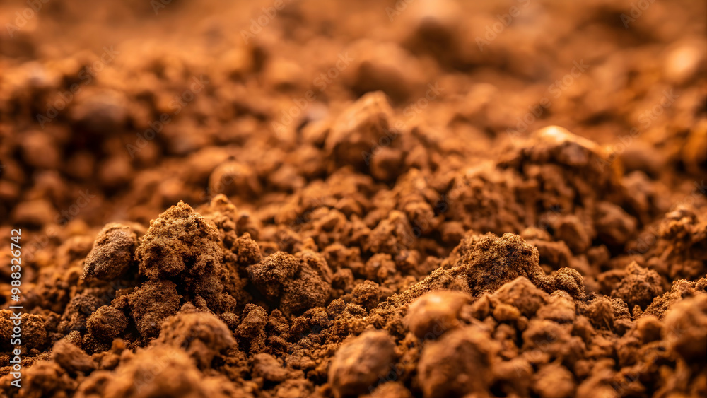 macro shot revealing the rich textures and details of fertile earth. macro shot revealing the rich textures and details of fertile earth.