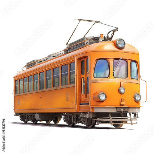 Vintage Orange Tram