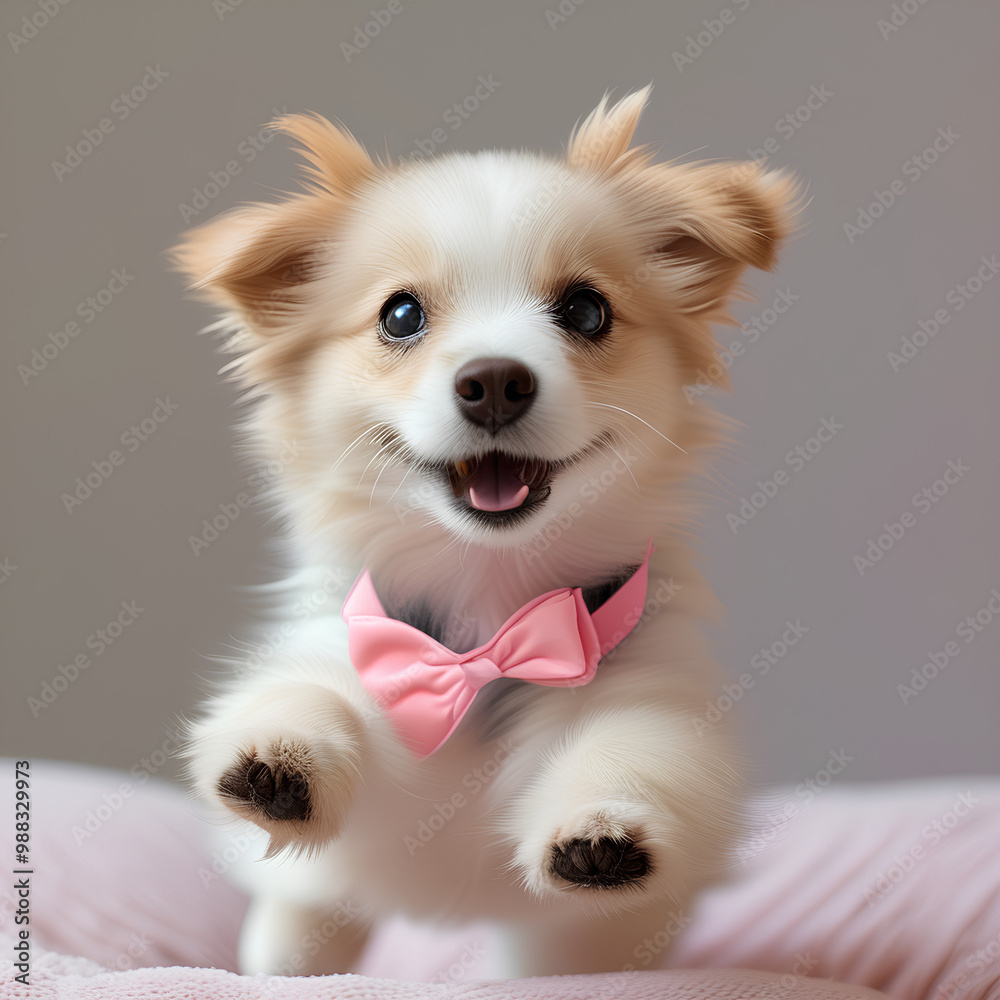 Funny fluffy puppy Funny fluffy puppy