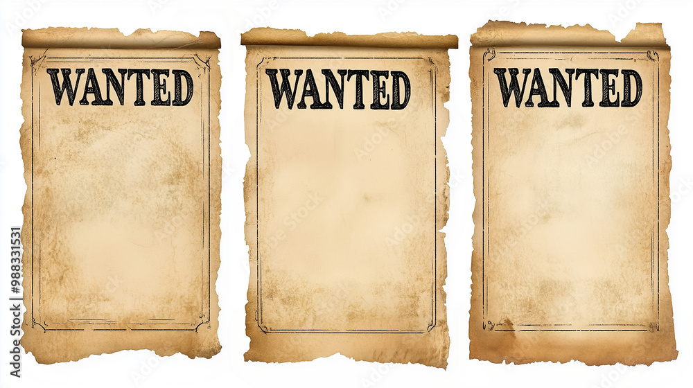 custom made wallpaper toronto digitalset of wild west wanted posters isolated on white background
