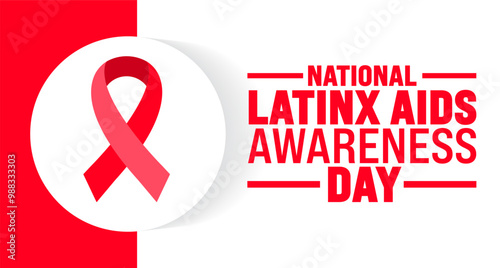 National Latinx AIDS Awareness Day background or banner design template is observed every year in October. Holiday concept. Template for card, poster, placard, template. eps 10