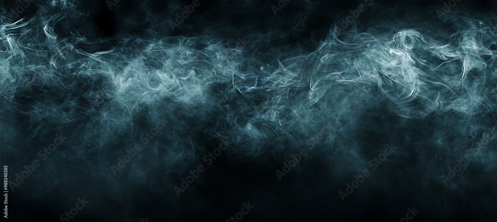 A dynamic, abstract smoke pattern with a large area for text A dynamic, abstract smoke pattern with a large area for text