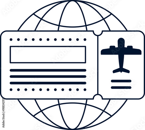 Visa Immigration Icon