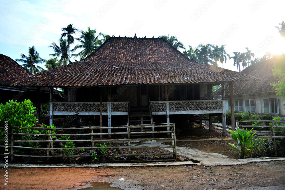 traditional house from one of the provinces in Indonesia, very beautiful and majestic traditional house from one of the provinces in Indonesia, very beautiful and majestic