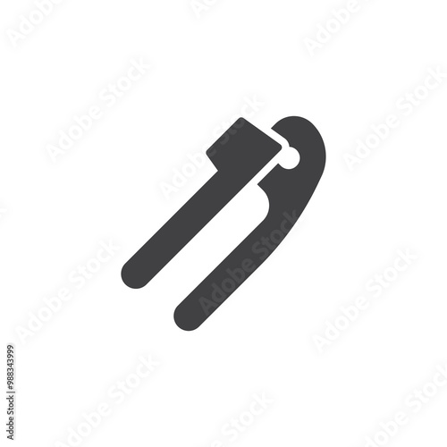 Garlic crusher vector icon
