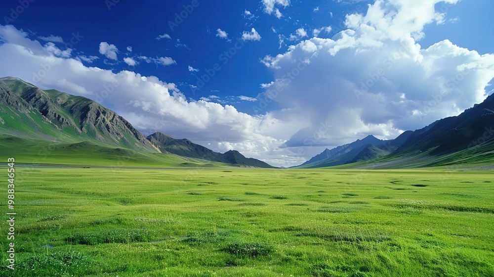 Fototapeta premium Gorgeous Natural Landscape Scenery Background: A Captivating Visual Feast. Discover the Tranquility and Beauty.