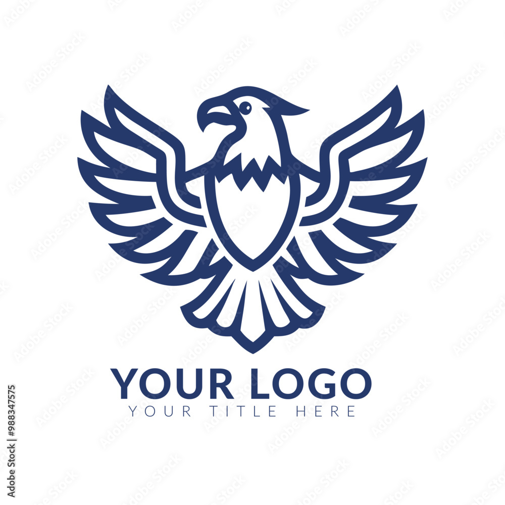 Obraz premium Eagle Bird Logo Vector Template. Business Logo Concept