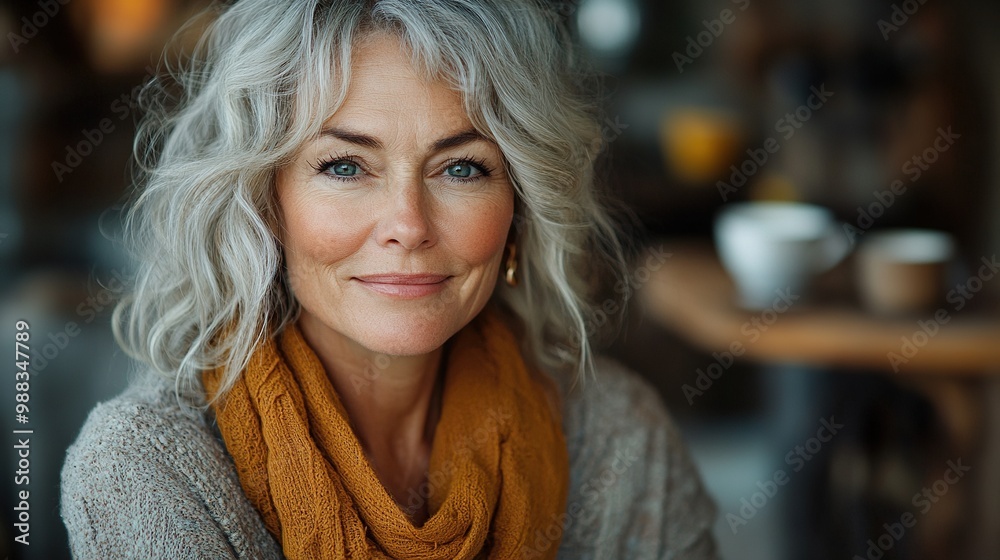 beautiful mature woman in kitchen drinking coffee older woman living alone enjoying peaceful weekend day beautiful mature woman in kitchen drinking coffee older woman living alone enjoying peaceful weekend day
