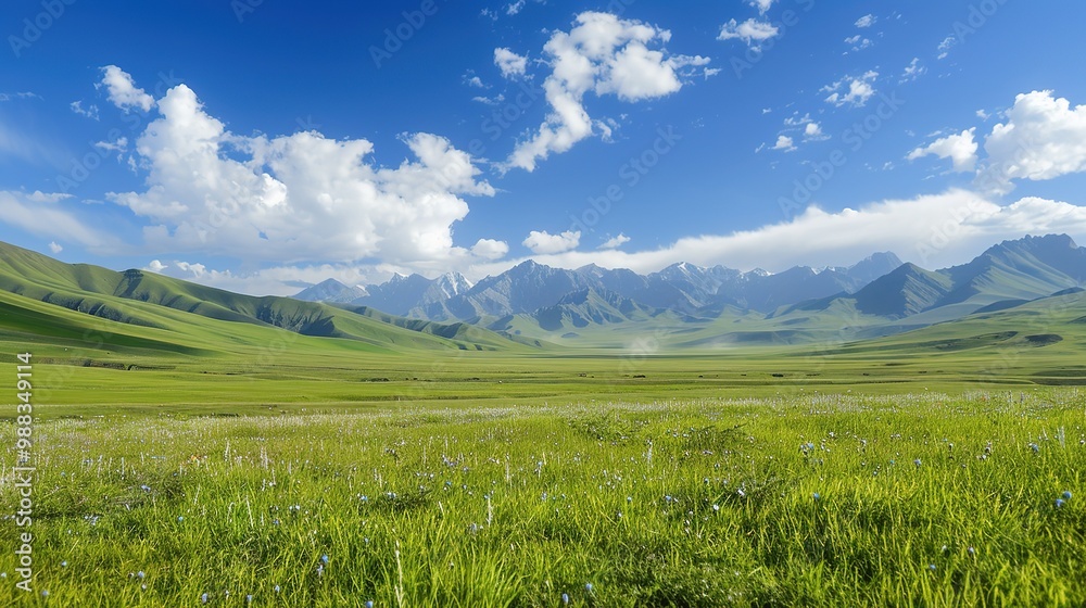 Fototapeta premium Gorgeous Natural Landscape Scenery Background: A Captivating Visual Feast. Discover the Tranquility and Beauty.