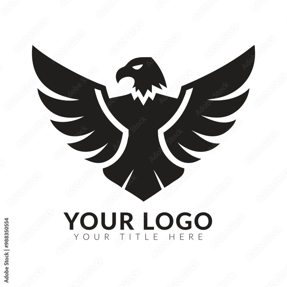 Obraz premium Eagle Bird Logo Vector Template. Business Logo Concept