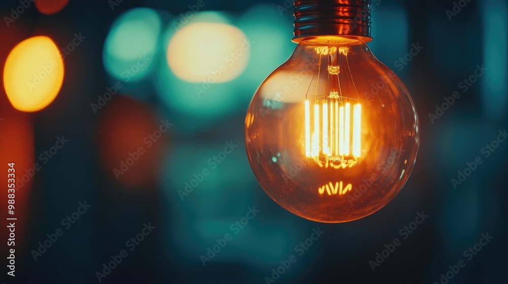 A glowing fluorescent lamp in focus, symbolizing the bright spark of creativity and innovative problem-solving ideas. A glowing fluorescent lamp in focus, symbolizing the bright spark of creativity and innovative problem-solving ideas.