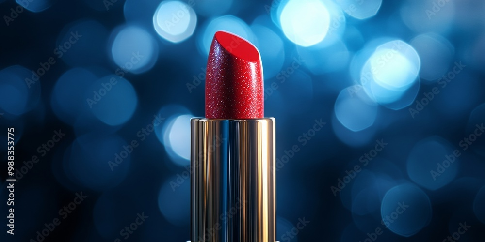 Elegant lipstick case, soft blurred background, smooth textures, vibrant color, sophisticated design, perfect for beauty enthusiasts Elegant lipstick case, soft blurred background, smooth textures, vibrant color, sophisticated design, perfect for beauty enthusiasts